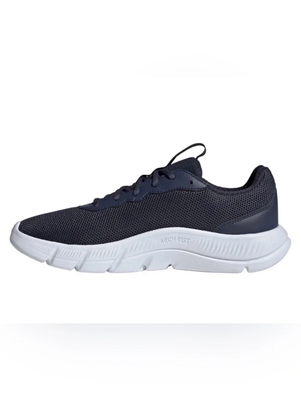 adidas Men's Navy and White Cloudfoam Flex Athletic Shoes